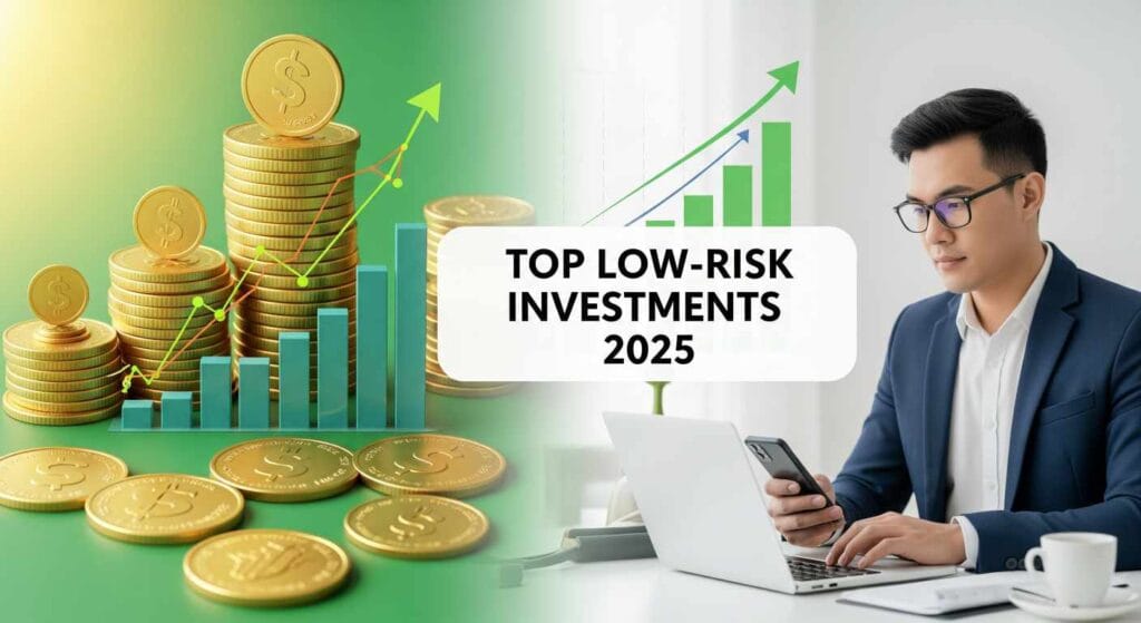 Low-risk investments, Safe investments, Fixed deposits, PPF, NSC, Debt funds, High-interest savings, Investment for beginners, Guaranteed returns, 2025 investment ideas